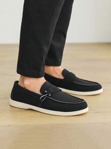 Men's Loafers, Summer New Non-Slip Wear-Resistant Flat Comfortable Slip-On Shoes, Outdoor Casual Driving Shoes Large Size Breathable Moccasins, Fashion Luxury Deodorizing Canvas Sneakers, Colorblock Casual Boat Shoes, All Season Straw-Sole Slouchy Shoes