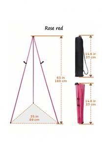 1pc 63-Inch (Approx. 160cm) Easel, Suitable For Wedding Signs, Poster Display, With Storage Bag, 5lbs (Approx. 2.3kg) Load Capacity, Foldable Portable Floor Easel For Wedding Banners And Poster Display, Desktop Metal Tripod Suitable For Events And Art Exhibitions, Wedding Easel, Elegant And Sturdy Easel, Sign Holder - Multicolor - View 9