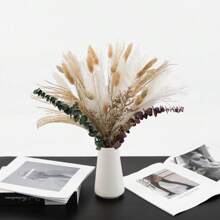 Ramo de 43 tallos de flores secas - Decoración rústica para el hogar, boda, centro de mesa, florero, manualidades, estética de granja, decoración de otoño, Halloween, otoño