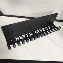 1 pieza Estante contemporáneo de metal para exhibir medallas, soporte de pared para trofeos con ganchos para llaves, con acabado recubierto en polvo, resistente a la oxidación, para exhibir medallas. Material escolar, vuelta al colegio.