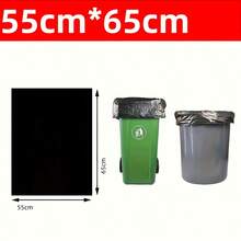 50/100pcs Heavy Duty Trash Bags | Extra Large, Leak-Resistant & Tear-Proof | For Commercial Use In Shopping Malls, Supermarkets, Hospitals & Outdoor Cleanup - For Businesses & Cleaning Services - Ideal For Waste Management & Sanitation - Multicolor - View 2