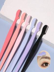 Set 10/5 buc. aparate de ras pentru sprâncene în culori asortate, instrumente de înfrumusețare pentru tuns sprâncene cu mâner drept, dispozitiv de epilare unisex din oțel inoxidabil cu capac protector, potrivit pentru începători pentru a evita zgârieturile faciale sau corporale