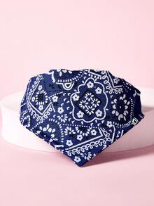 PETSIN 1pc Adjustable Printed PU Pet Bandana With Water Absorbent Towel And Traction Buckle For Small And Medium Dogs - View 3