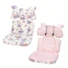 Imbottitura in cotone per passeggino, carrello per sedia da pranzo per bambini, imbottitura in puro cotone, cuscino universale per seduta del passeggino, disponibile su entrambi i lati, 68 x 33 cm