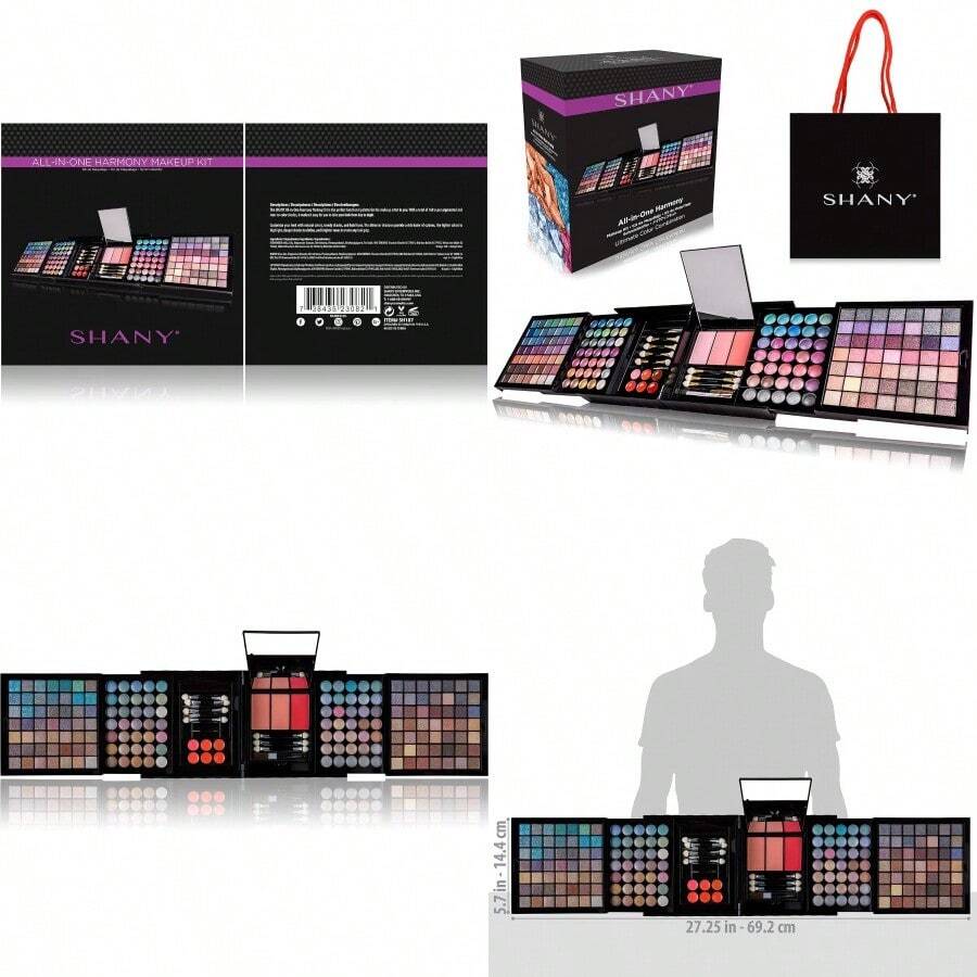 SHANY All In One Harmony Makeup Set Ultimate Color Combination Eyeshadows Blush Powder Lipgloss Lipstick Mini Makeup Brushes Makeup Applicators HOLIDAY GIFT IDEA New Edition - HARMONY - View 1