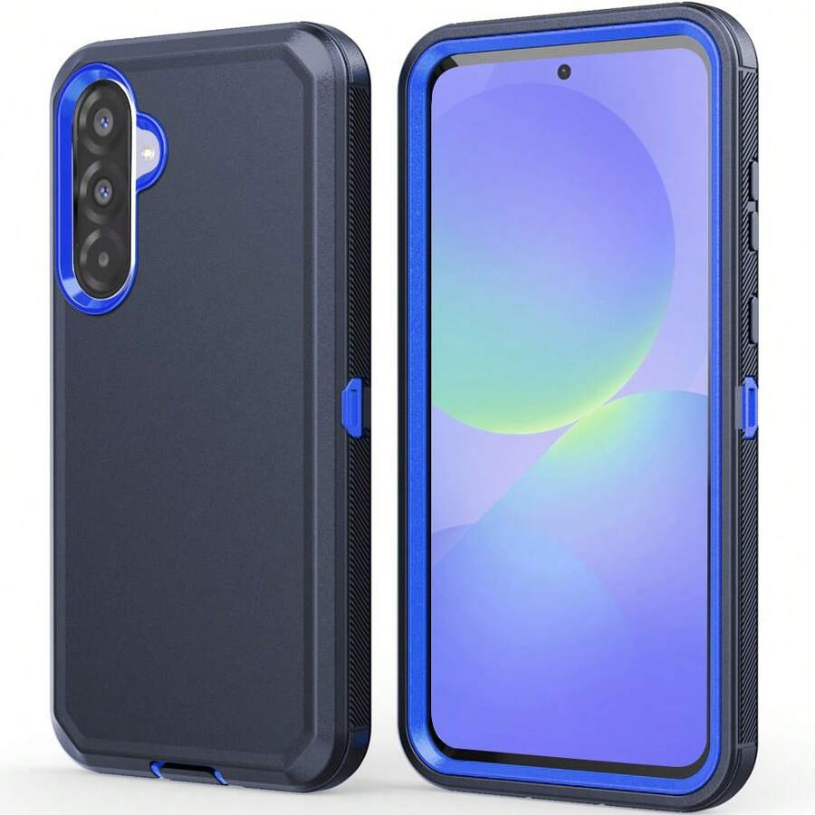 For  Galaxy A36 5G Case Phone Heavy Duty Shockproof Rugged Cover - Dark Blue - View 1