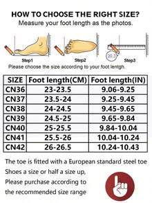 UMBURLLY Damskie buty z metalowymi noskami, odporne na rozbicie i przebicie, lekkie, antypoślizgowe, z podwyższeniem 3 cm, w kolorze czarnym, idealne do pracy