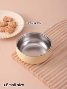 2PCS Personalized Customization Name Children Feeding Bowl With Silicone Sleeve Inner Stainless Steel Self Feeding Tableware Print On Demand Children Essentials