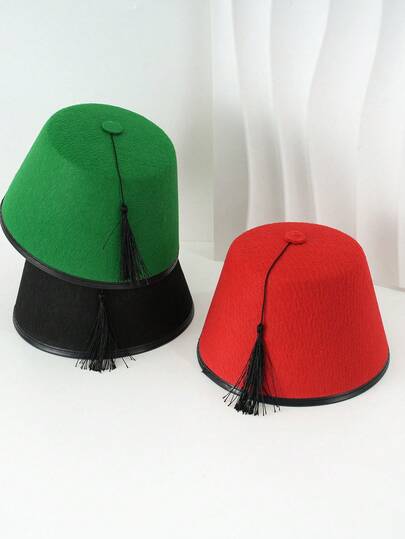1顶男士纯色美国玩具费兹帽，独特有趣的礼物，土耳其帽，适合节日、派对和日常佩戴