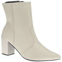 Women's Thin Sole Short Boot Block Heel Social Comfortable Elegant Fashion New Release - 白色 - 查看 5