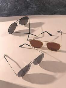 3 件装儿童时尚金属框时尚眼镜 - 彩色 - 查看 4