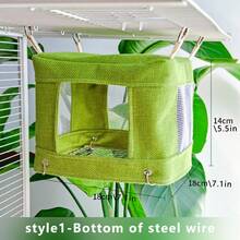 1 件装鹦鹉不锈钢底网状鸟巢降温夏季鸟巢透气鸟巢睡觉帐篷屋