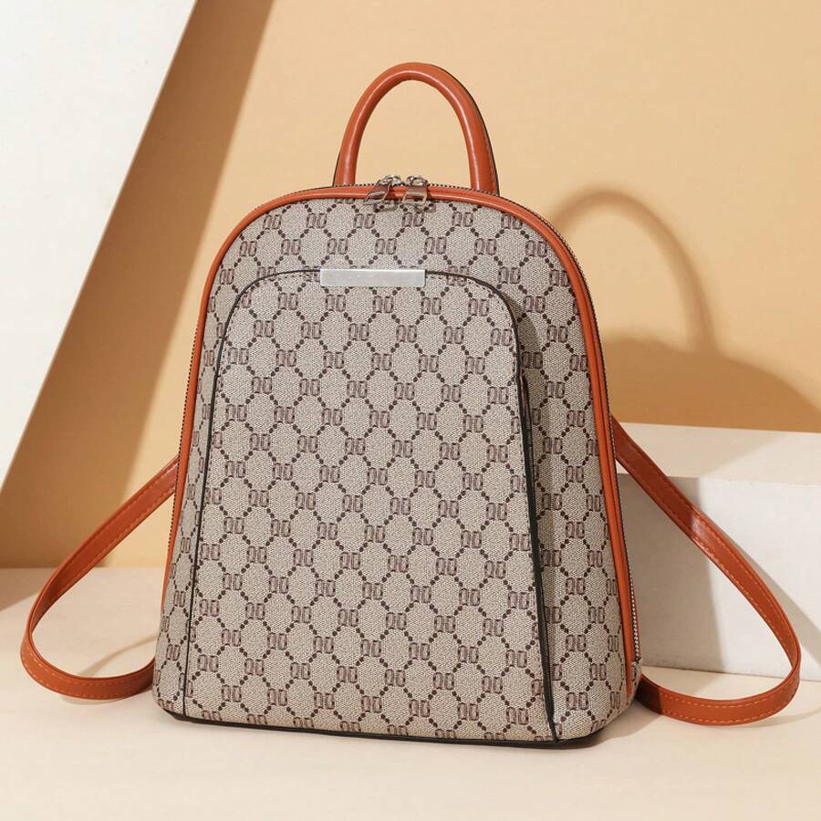 Women Crossbody - 卡其配土黃 - 查看 1