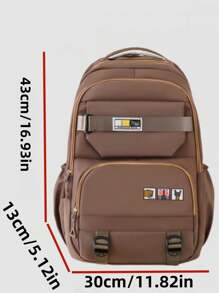 Classic All-Match Fashion Casual Versatile Large Capacity Simple Portable Travel Backpack, Suitable For Any Occasion, Back To School Season