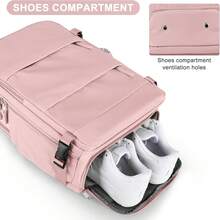 Personal Item Travel Backpack For Women Airline Approved Carry On Backpack Flight Approved Waterproof Sports Luggage Backpack Casual Daypack Small Hiking Backpack Pink Backpack - Pink - View 7