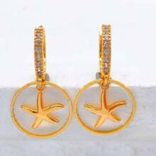 2pcs New Fashion Middle East Dubai Style European And American Bridal Earrings