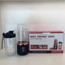 1 Peça Liquidificador Elétrico Portátil Sem Fio, Mixer de Smoothie Mini com 6 Lâminas e Copos Duplos, Liquidificador de Suco de Frutas Recarregável por USB-C, Mixer de Copo de Smoothie Multifuncional, Ótimo para Vegetais, Frutas, Milkshakes