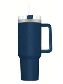 1个40盎司不锈钢真空保温冷饮杯，带吸管，适合补水爱好者、咖啡爱好者、户外运动爱好者和旅行爱好者，也是返校季的理想之选，也是圣诞节水瓶的理想之选。吸管和清洁刷可单独购买（兼容杯）
