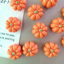 11 件可爱万圣节南瓜冰箱贴 - 可爱塑料椭圆形白板和冰箱贴纸，装饰厨房和家庭办公室配件，磁性装饰 | 俏皮设计 | 耐用塑料