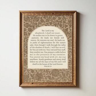 1 st inramad/ramlös antik blommig bibelvers väggkonst poster kanvastryck Jesus kristen konst vintage målning för studentrum, sovrum, vardagsrum, modern heminredning