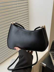 时尚新款纯色不对称个性斜挎包，多功能优雅的不对称造型女士单肩包，适合购物、钱包、逛街、年轻女性、大学生、新人和白领人士。非常适合办公室、大学、工作、商务、通勤、户外活动、旅行和郊游。