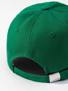 Men's Solid Color Minimalist Sun Visor Baseball Cap, Casual Everyday Wear - Olive Green - View 4