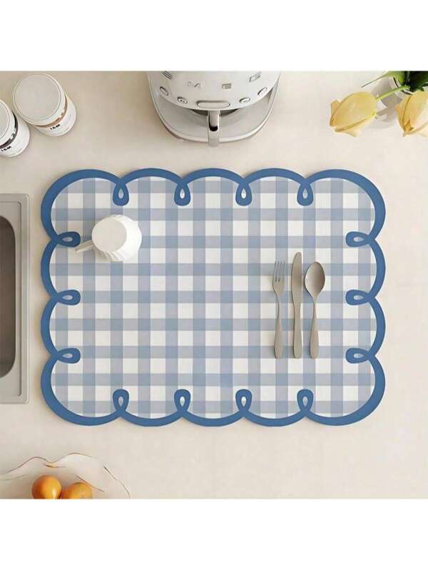 1pc Fresh Style Placemat - Absorbent Kitchen Drainage Mat, Heat-Resistant Insulated Table Mat, Quick-Drying Non-Slip Placemat For Restaurant & CafeSuperior Non-Slip Diatomite Floor Mat | Anti-Skid Rubber Backing | Perfect For Bathroom, Kitchen & Shower,Multiple Sizes Available[Bathroom Mat] [Bath Mat][Bathroom Mats]