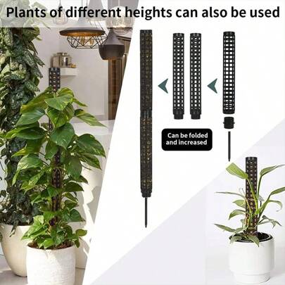 1/2/4pcs Plant Support Plastic Moss Pole, Moss Column Set