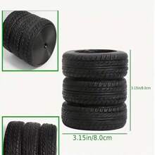 1pc Creative Tire Shaped Pen Holder, Unique Stationery Storage Container, Desktop Organizer, Prize Gift, Back To School Season