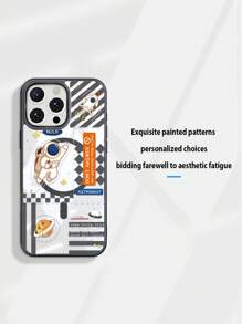 Funda de teléfono con carga inalámbrica magnética, marco de silicona suave, panel transparente de acrílico, patrón pintado delicado. Funda de teléfono de alta transparencia, sin amarillamiento, anti-caídas y anti-golpes, compatible con Samsung S24plus/25plus 25Ultra A15 A35 A55, Apple 11, 12, 13, 14, 15, 16, 16PROMAX, 15PROMAX, 14PROMAX, 14/15plus, 14PRO, 15PRO, 16PRO, 16plus