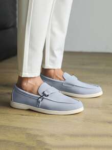 Men's Loafers, Summer New Non-Slip Wear-Resistant Flat Comfortable Slip-On Shoes, Outdoor Casual Driving Shoes Large Size Breathable Moccasins, Fashion Luxury Deodorizing Canvas Sneakers, Colorblock Casual Boat Shoes, All Season Straw-Sole Slouchy Shoes