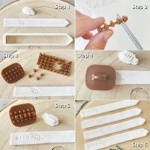 Polymer Clay Cutters For Herb And Vegetable Plant Markers - With Alphabet & Number Stamp Ideal For DIY Fruit, Flower, And Seed Labels, Herb Signs, Name Plates, Garden Tags. Essential Clay Tools For Garden Decoration