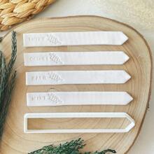 Polymer Clay Cutters For Herb And Vegetable Plant Markers - With Alphabet & Number Stamp Ideal For DIY Fruit, Flower, And Seed Labels, Herb Signs, Name Plates, Garden Tags. Essential Clay Tools For Garden Decoration