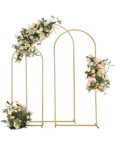 Arco de metal para fondo de boda, adecuado para boda, fiesta de cumpleaños, ceremonia de graduación, decoración de banquete y decoración de eventos
