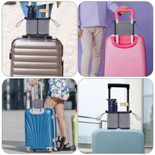 Luggage Handle Storage Bag Drink Bag Cup Holder For Suitcase Water Bottle Protection Sleeve Minimalist Water Cup Storage Bag Gifts For Friend Fits Roll On Suitcase Handles Attachment Holder Suitable For All Suitcase Handles Water Bottle Bag For Outdoor Travel Accessories Travel Essentials Summer Vacation Back To School - Multicolor - View 4