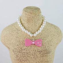 Colliers élastiques pour animaux de compagnie (chats et chiens) de petite et moyenne taille avec des décorations de diamants, arcs, étoiles, lune et perles. Accessoires décoratifs magnifiques pour chiots et chatons