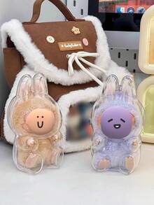 适用于拉布布专用防尘盒，拉布布透明展示盒，娃娃收纳展示盒，学校用品，返校