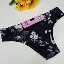 PLERRE&SHARK Juego de 12 tangas tipo bikini para mujer, con acabado brillante y sedoso, diseño sexy y cómodo(Un paquete de 12 incluye tamaños L, XL y XXL.) - Multicolor - Ver 4