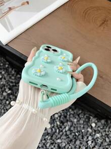 Ốp điện thoại và dây đeo họa tiết hoa mới nhất năm 2025, tương thích với Samsung Galaxy S25, S24, S24 Plus/S24+, S24 Ultra, S24 FE, S20, S21, S22, S23. Ốp điện thoại hình trái tim màu tím nhạt đáng yêu, tương thích với iPhone 11, 11 Pro, 11 Pro Max, 12, 12 Pro, 12 Pro Max, 13. Chống nước, chống sốc, chống rơi vỡ và chống trầy xước. - màu xanh lá - Xem 4