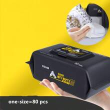 80/12 szt. chusteczek nawilżanych do czyszczenia butów, środek do czyszczenia trampek, chusteczki do czyszczenia butów sportowych i trampek, chusteczki nawilżane do usuwania plam bez spłukiwania, jednorazowe chusteczki nawilżane do czyszczenia, odpowiednie do odzieży sportowej i białych butów, artykuły gospodarstwa domowego, niezbędne w podróży