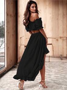 Women Two-Piece Outfits - Black - View 2