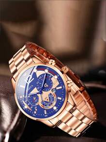 6 pièces/Set Montre à quartz mode décontractée pour femme avec bracelet en alliage et parure de bijoux papillon. C'est le premier choix pour le port quotidien et les cadeaux.