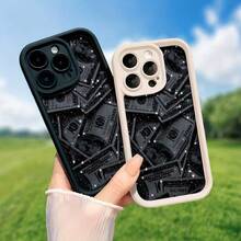 Funda de Teléfono Personalizada con Patrón Compatible con iPhone 17 Air/16/15/14/13/12 Pro Max 16 Plus, Compatible con Samsung Galaxy A12/13/25/33/35/55/S22/S23/S24/S25 Ultra, Adecuada para Hombres y Mujeres, Simple y Personalizada, Protección a Prueba de Golpes - Negro - Ver 4