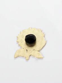 艺术向日葵珐琅别针时尚花朵装饰胸针饰品翻领包徽章珠宝礼品2025新款背包适用于学校办公室配饰衬衫夹克圣诞节万圣节衣服别针有趣可爱教师礼物 - 黃色 - 查看 5