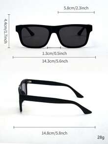 1 件男士时尚眼镜，全新酷炫独特 Y2K 音乐节嬉皮嘻哈风格街拍装饰礼物，适合旅行、VLOG、户外、骑行、舞台表演、派对