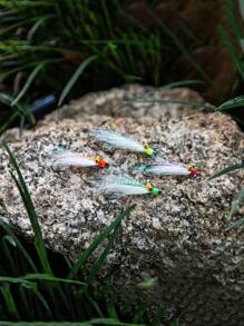 GOTURE Goture 4 peças Conjunto de Mosca de Pesca de Moscas Minnow Clouser, kit de Mistura de Mosca de Pesca de Mosca, Anzol de Streamers Ótimo para Baixo, Truta, Peixe-Panela