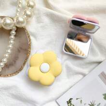 1 Stück Handy Griff Halter mit Blume, Handy Griff Halter, Handy Airbag Ständer, Zieh-Druck Handy Griff, Handyhalter, Handy Zubehör, Handy Deko, kompatibel mit iPhone, Android Handy, Geschenk für Geburtstag, Familie, Freunde