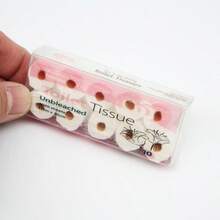 10 Rolls Miniature Paper Towel, Mixed Color, Paper Material, Removable Roll Paper Props Model For Dollhouse Miniature Home Scene DIY Small Parts - Multicolor - View 3