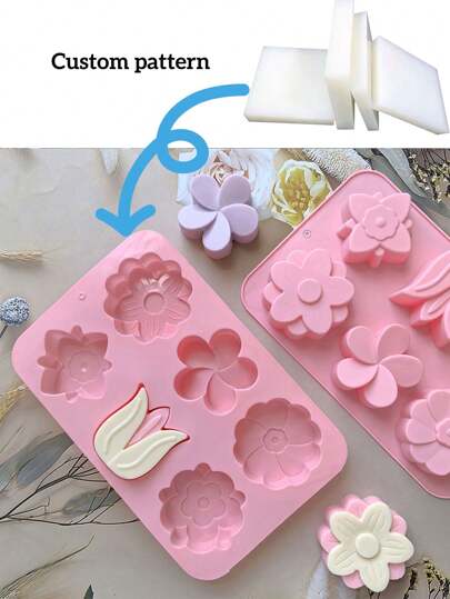 1pc/ Customized 6 Consecutive 6 Types Of Yujinhua 345 Chocolate Molds, Baking Products, DIY Cookie Molds, Cake Silicone Molds