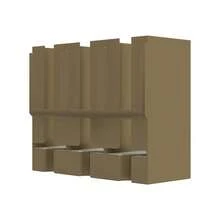 ORIZZONTE Porta Bustine da Tè Verticale,Organizer con Scomparti,porta tè verticale,Contenitore per bustine di tè, Organizzatore bustine tè,Dispenser Porta Bustine da Tè, Porta bustine infusi, 21*8.5*17.5cm, 100% Made in Italy - Argilla - Visualizzare 2